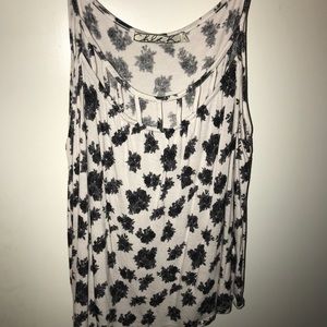 White Cage Floral Tanktop